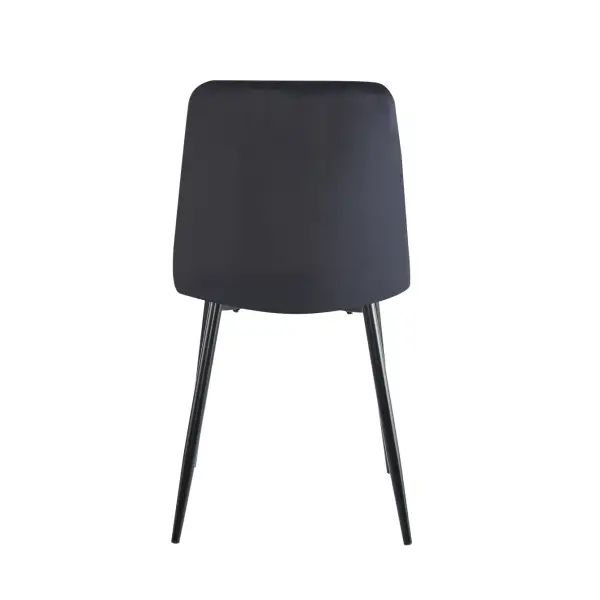 Krzesło tapicerowane czarny nogi czarny K6-FX 3